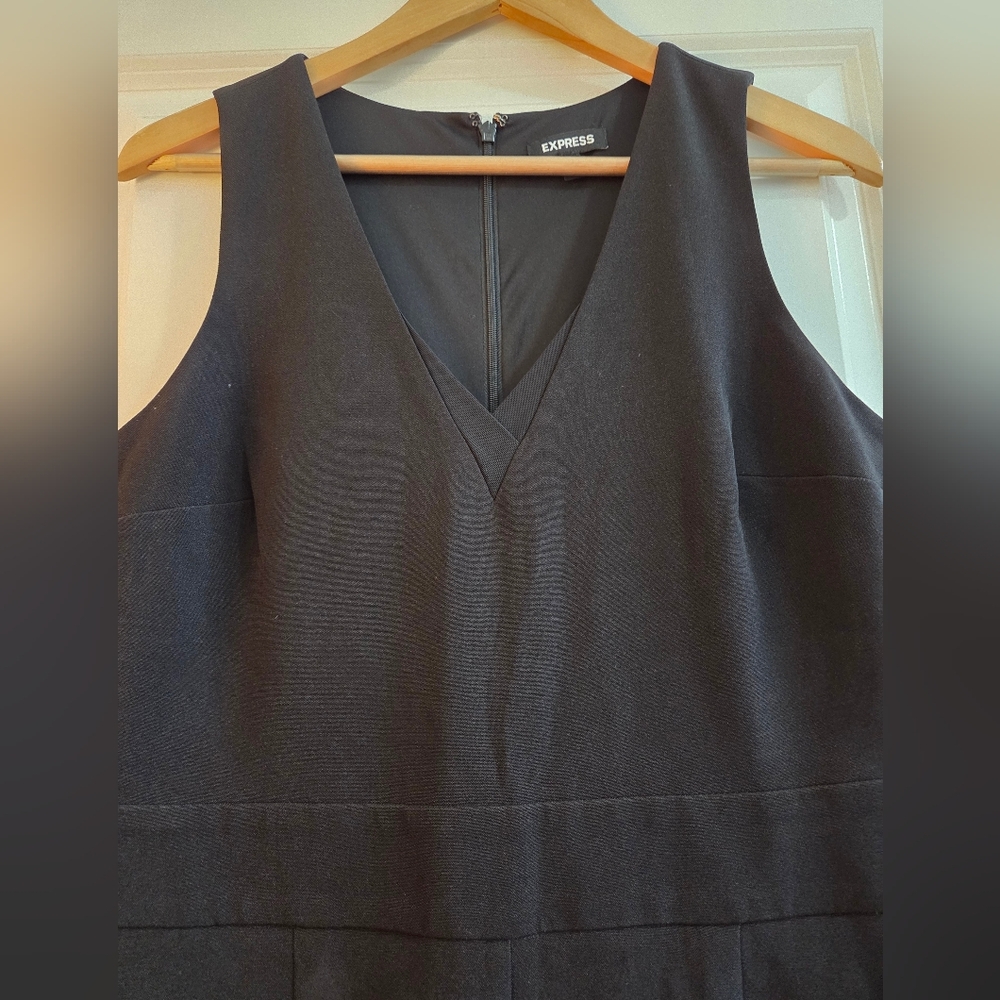 Elegant Black Sleeveless Jumpsuit Express - Picture 5 of 10